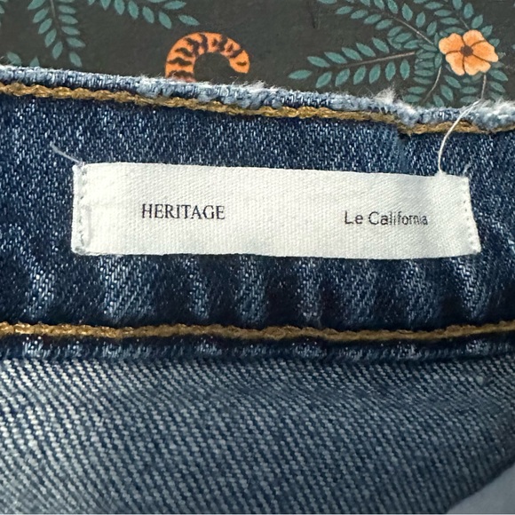 FRAME Denim, Heritage Le California Raw Edge, Coldwater Wash, Size 26 EUC - Picture 8 of 15